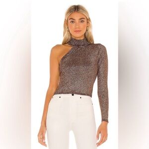 h:ours Serena Cut Out Sweater in Chocolate size Small